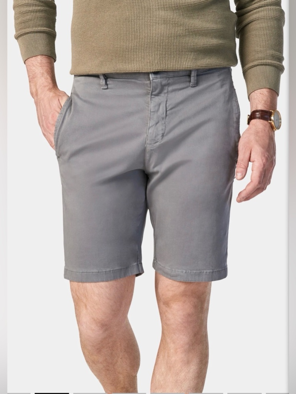 34 Heritage Nevada | Straight Chino Bermuda Shorts